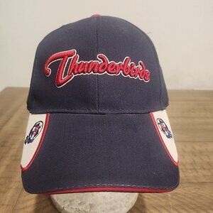 US Air Force Thunderbirds Hat Baseball Cap Black Embroidered Adjustable Blue Red